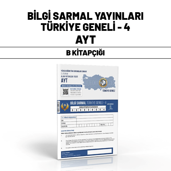B.SARMAL YKS AYT TÜRKİYE GENELİ SNV 4-B - 24-25